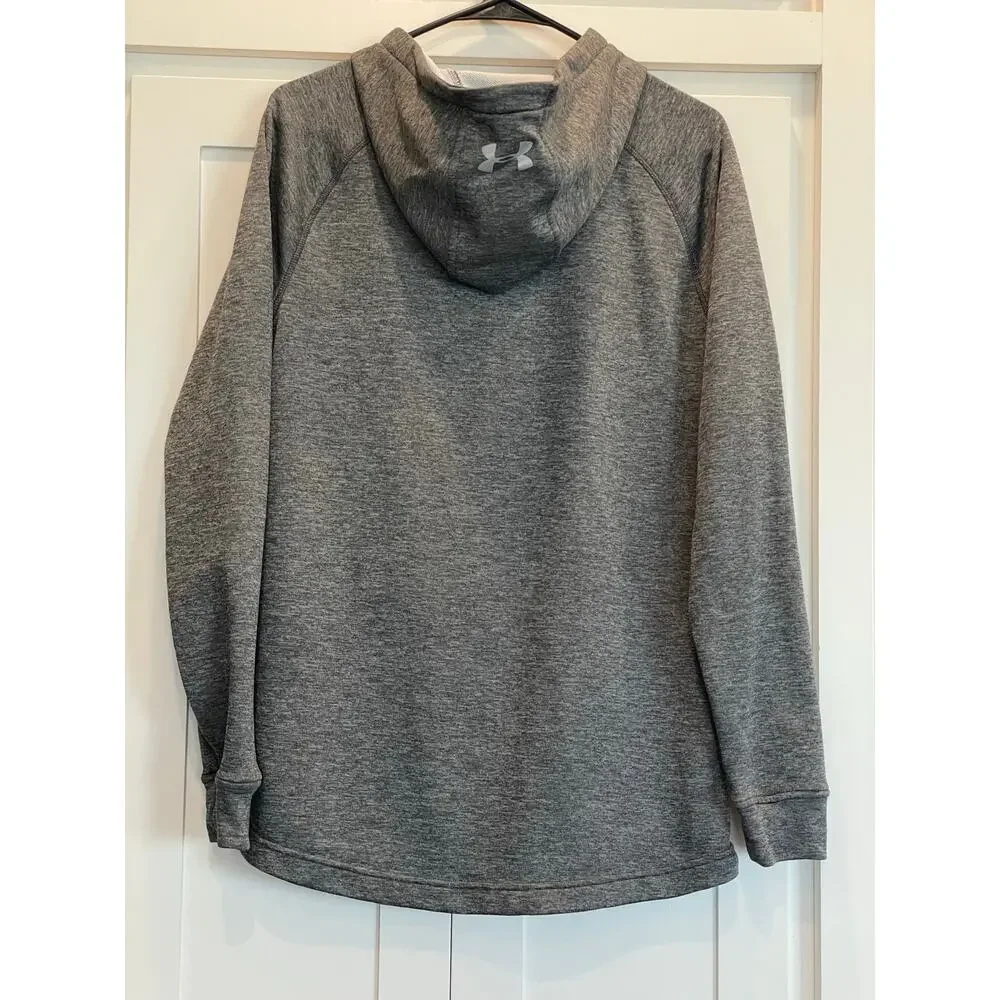 Under Armour  ColdGear ladies hoodie gray fitted design fullzip SM - Picture 2 of 10